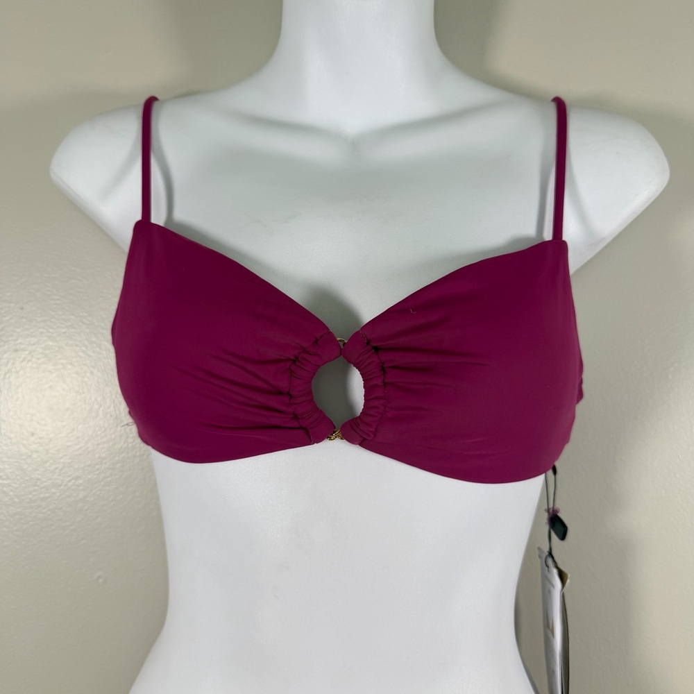 *NEW Vix Erin Chain Bikini Top Purple Size Medium (FLAW)